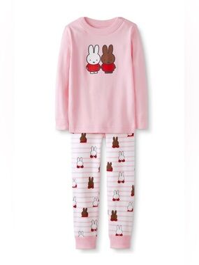 Hanna Andersson Miffy Print Long John Pajama Set Size 8